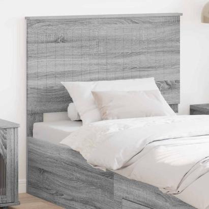 Tăblie cap cu headboard Gri Sonoma 100 cm Lemn compozit GartenMobel Dekor