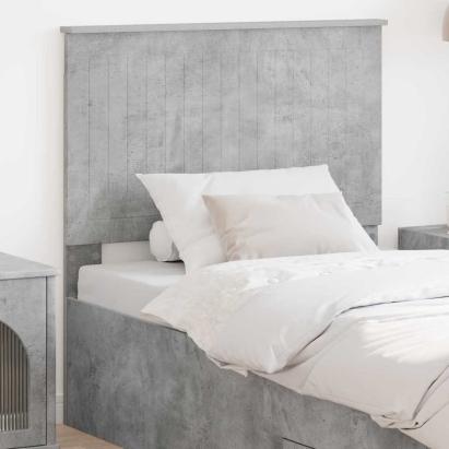 Tăblie cap cu headboard Gri din beton 90 cm Lemn compozit GartenMobel Dekor