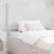 Tăblie cap cu headboard Alb Lucios 90 cm Lemn compozit GartenMobel Dekor