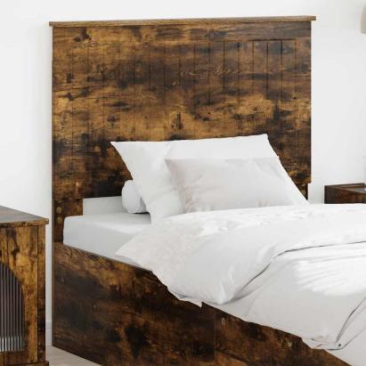 Tăblie cap cu headboard Stejar fumuriu 90 cm Lemn compozit GartenMobel Dekor