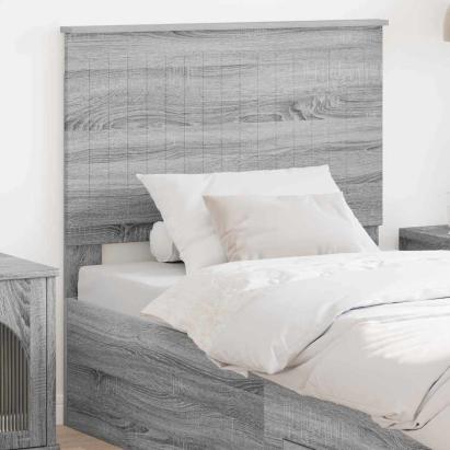 Tăblie cap cu headboard Gri Sonoma 90 cm Lemn compozit GartenMobel Dekor