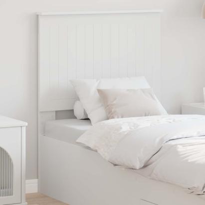 Tăblie cap cu headboard Alb 75 cm Lemn compozit GartenMobel Dekor