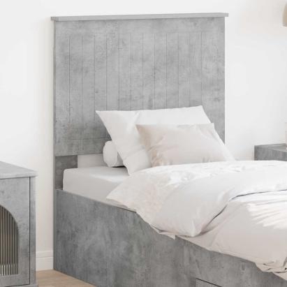 Tăblie cap cu headboard Gri din beton 75 cm Lemn compozit GartenMobel Dekor