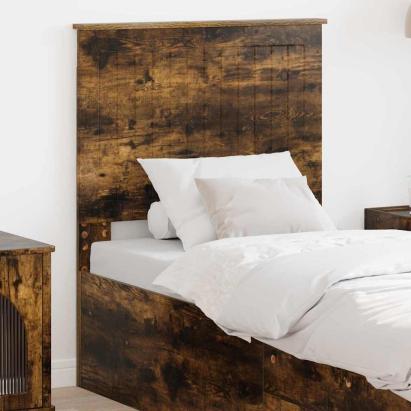Tăblie cap cu headboard Stejar fumuriu 75 cm Lemn compozit GartenMobel Dekor
