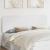 Tăblie cap cu headboard Alb 200 cm Lemn compozit GartenMobel Dekor