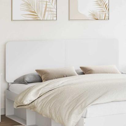 Tăblie cap cu headboard Alb 200 cm Lemn compozit GartenMobel Dekor
