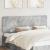 Tăblie cap cu headboard Gri din beton 200 cm Lemn compozit GartenMobel Dekor