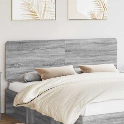 Tăblie cap cu headboard Gri Sonoma 200 cm Lemn compozit GartenMobel Dekor