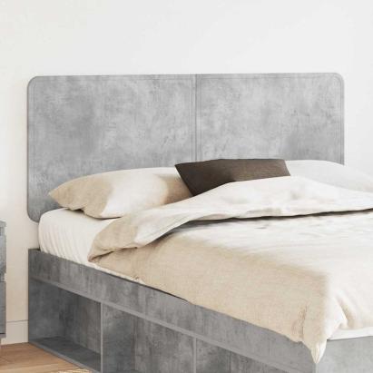 Tăblie cap cu headboard Gri din beton 150 cm Lemn compozit GartenMobel Dekor