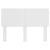 Tăblie cap cu headboard Alb Lucios 150 cm Lemn compozit GartenMobel Dekor