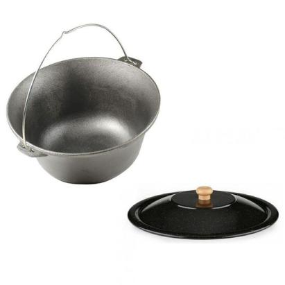 Set ceaun fonta cu capac emailat, 14.5 L, Premium GartenVIP DiyLine