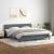 Pat box spring cu saltea, gri închis, 180x210 cm, catifea GartenMobel Dekor