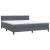 Pat box spring cu saltea, gri închis, 180x210 cm, catifea GartenMobel Dekor