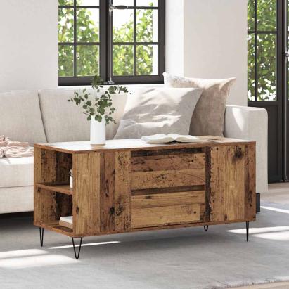 Masă de cafea Lemn Vechi 102 x 44,5 x 50 cm Lemn compozit GartenMobel Dekor