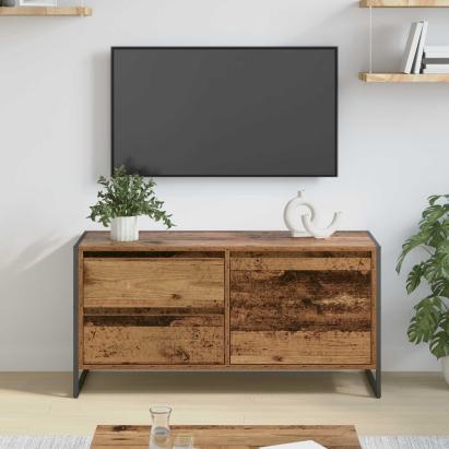 Cabinet TV Lemn Vechi 100 x 36 x 49.5 cm Lemn compozit GartenMobel Dekor