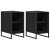 Noptieră 2 pcs Stejar Negru 39.5 x 30 x 50 cm Lemn compozit GartenMobel Dekor