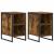 Noptieră 2 pcs Stejar Fumuriu 39.5 x 30 x 50 cm Lemn compozit GartenMobel Dekor