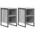 Noptieră 2 pcs Gri Sonoma 39.5 x 30 x 50 cm Lemn compozit GartenMobel Dekor