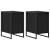 Noptieră 2 pcs Stejar Negru 39,5 x 30 x 50 cm Lemn compozit GartenMobel Dekor