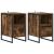 Noptieră 2 pcs Stejar fumuriu 39,5 x 30 x 50 cm Lemn compozit GartenMobel Dekor