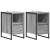 Noptieră 2 pcs Gri Sonoma 39,5 x 30 x 50 cm Lemn compozit GartenMobel Dekor