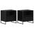 Noptieră 2 pcs Stejar Negru 50 x 39,5 x 50 cm Lemn compozit GartenMobel Dekor