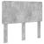 Tăblie cap cu headboard Gri din beton 135 cm Lemn compozit GartenMobel Dekor