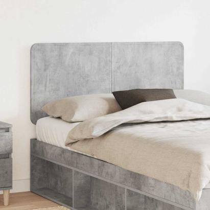 Tăblie cap cu headboard Gri din beton 120 cm Lemn compozit GartenMobel Dekor