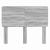Tăblie cap cu headboard Gri Sonoma 120 cm Lemn compozit GartenMobel Dekor