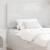 Tăblie cap cu headboard Alb Lucios 100 cm Lemn compozit GartenMobel Dekor