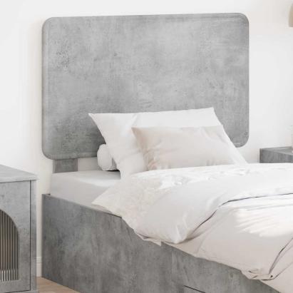 Tăblie cap cu headboard Gri din beton 90 cm Lemn compozit GartenMobel Dekor