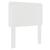 Tăblie cap cu headboard Alb Lucios 90 cm Lemn compozit GartenMobel Dekor