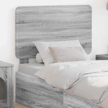 Tăblie cap cu headboard Gri Sonoma 80 cm Lemn compozit GartenMobel Dekor