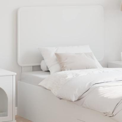 Tăblie cap cu headboard Alb 75 cm Lemn compozit GartenMobel Dekor