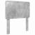 Tăblie cap cu headboard Gri din beton 75 cm Lemn compozit GartenMobel Dekor