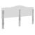 Tăblie cap cu headboard Gri din beton 200 cm Lemn compozit GartenMobel Dekor