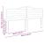 Tăblie cap cu headboard Gri Sonoma 200 cm Lemn compozit GartenMobel Dekor
