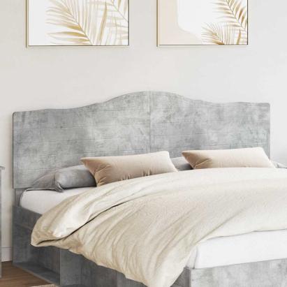 Tăblie cap cu headboard Gri din beton 180 cm Lemn compozit GartenMobel Dekor