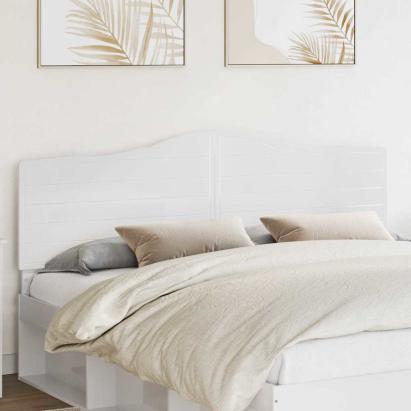 Tăblie cap cu headboard Alb Lucios 180 cm Lemn compozit GartenMobel Dekor