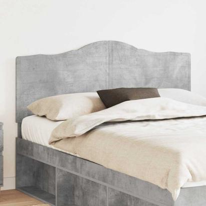 Tăblie cap cu headboard Gri din beton 150 cm Lemn compozit GartenMobel Dekor