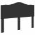 Tăblie cap cu headboard Stejar Negru 140 cm Lemn compozit GartenMobel Dekor