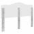 Tăblie cap cu headboard Gri din beton 140 cm Lemn compozit GartenMobel Dekor
