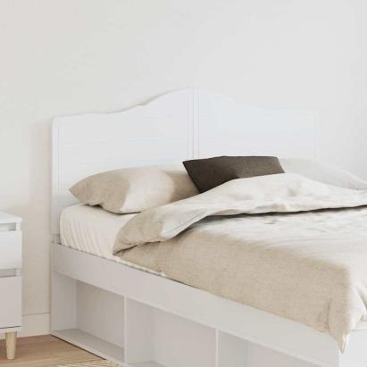 Tăblie cap cu headboard Alb 135 cm Lemn compozit GartenMobel Dekor