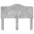 Tăblie cap cu headboard Gri din beton 135 cm Lemn compozit GartenMobel Dekor