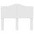 Tăblie cap cu headboard Alb Lucios 135 cm Lemn compozit GartenMobel Dekor