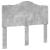 Tăblie cap cu headboard Gri din beton 120 cm Lemn compozit GartenMobel Dekor