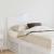 Tăblie cap cu headboard Alb Lucios 120 cm Lemn compozit GartenMobel Dekor