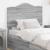 Tăblie cap cu headboard Gri Sonoma 100 cm Lemn compozit GartenMobel Dekor