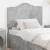 Tăblie cap cu headboard Gri din beton 80 cm Lemn compozit GartenMobel Dekor