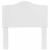 Tăblie cap cu headboard Alb Lucios 75 cm Lemn compozit GartenMobel Dekor